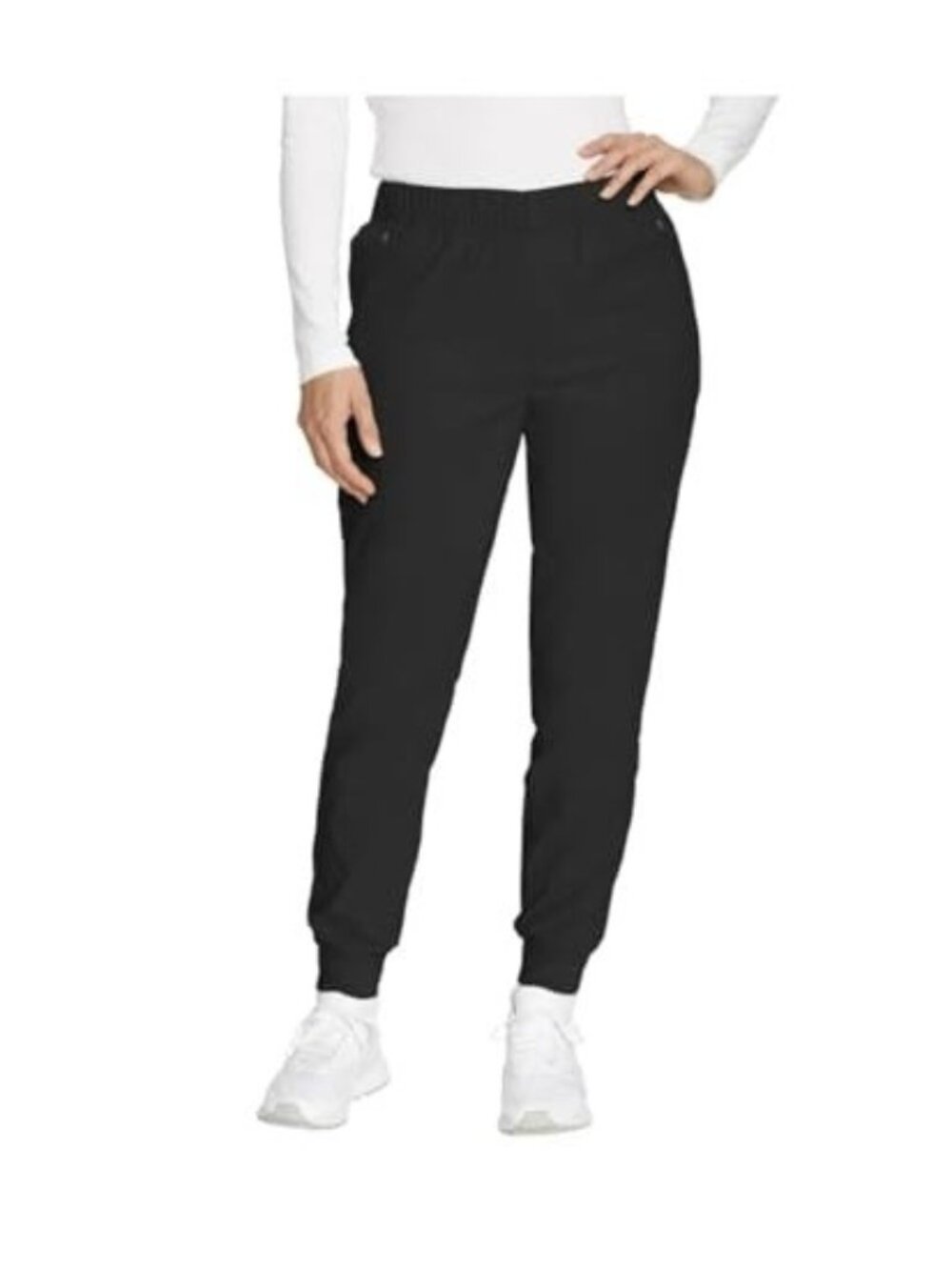 Eddie Bauer Women S Rainier Fleece Lined Jogger Pant (US  4  Regular  Black)